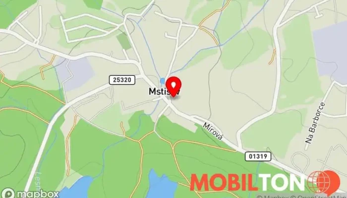 mapa Hostinec U Macháčků Restaurace v Pod lesem