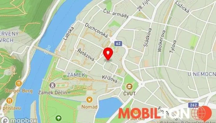 mapa Hotel Česká Koruna Hotel v Masarykovo nám. 60