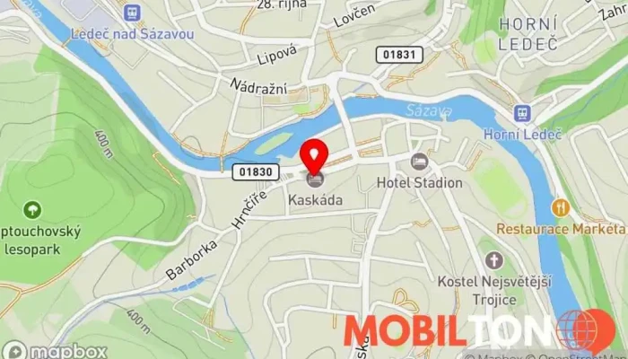 mapa HOTEL KASKÁDA hotel-restaurace-konference-bowling-squash-fitness-spinning-dětská herna Hotel, Bowling / Kuželky, Konferenční centrum, Spinning, Dětské hřiště, Restaurace, Lázně a fitness centra, Squashový kurt v Husovo nám. 17