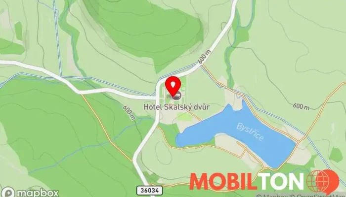 mapa Hotel Skalský dvůr Hotel, Konferenční a kongresové centrum, Sjezdové centrum, Ubytování pod střechou, Restaurace v Lísek 52