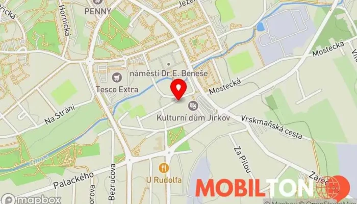 mapa HOZAN KEBAB JIRKOV Restaurace v Kostelní 71