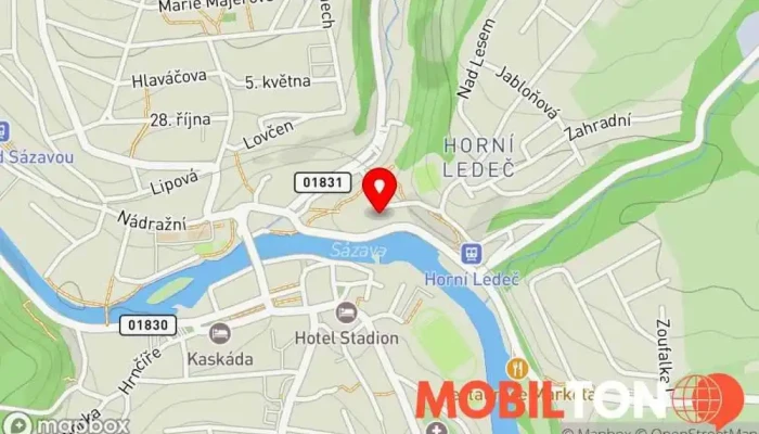 mapa Hrad Ledeč nad Sázavou s.r.o. Hrad, Turistické informační středisko v Husovo nám. 7