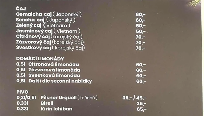 Ikura Bistro -  Menu - Nám. 5. Května 24