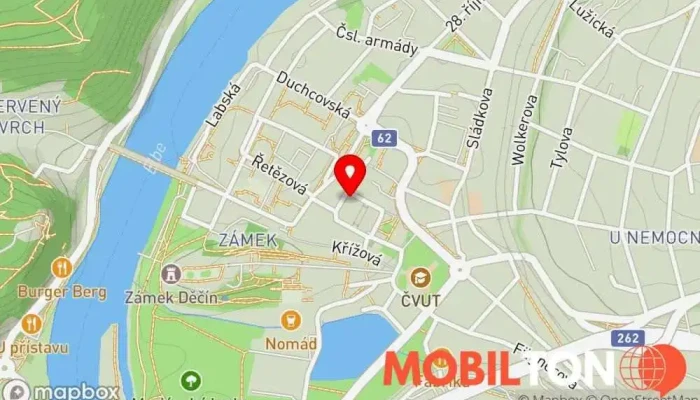 mapa Indická restaurace Taj Mahal Děčín Indická restaurace v Masarykovo nám. 60