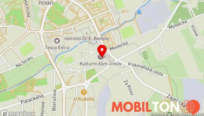 mapa Irish Pub Shamrock Hospoda v Zahradní