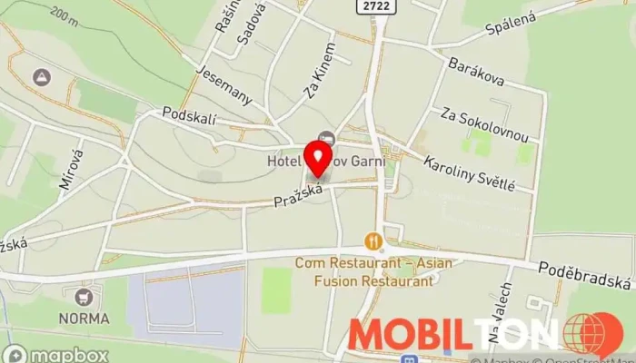 mapa JaMi kuchyně s pekárnou Dodavatel potravinářských výrobků v Pražská 95