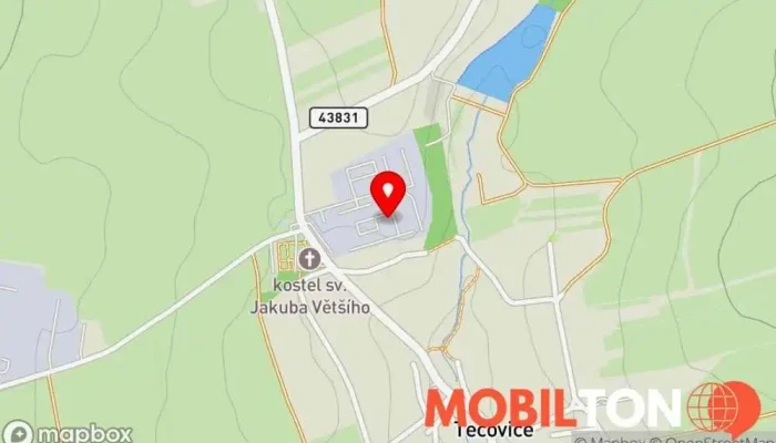 mapa Jídelna Baltaci Tečovice Samoobslužná jídelna v Tečovice