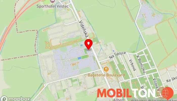 mapa Jídelna u Šimůnků Restaurace v Vestec-Jesenice u Prahy