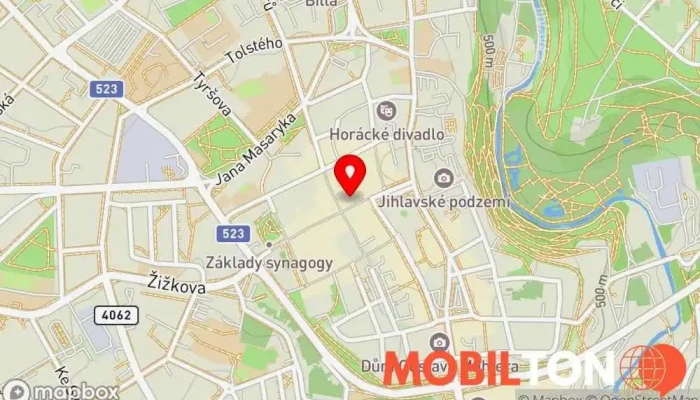 mapa Jídelna U Tržnice Restaurace v Benešova 1314