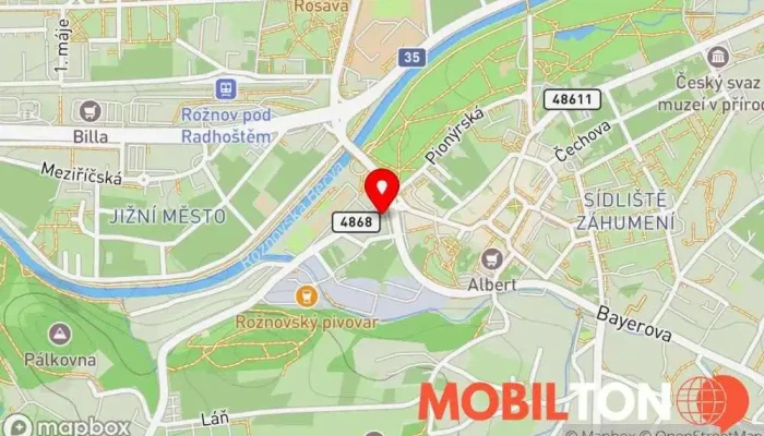 mapa Johana Bistro Francouzská brasserie, Snídaňová restaurace, Cateringové služby, Občerstvení na dětských oslavách, Kavárna, Prodejna zákusků, Rozvoz jídla, Rychlé občerstvení, Cukrárna, Restaurace podávající zmrzlinové poháry v Pivovarská 2988