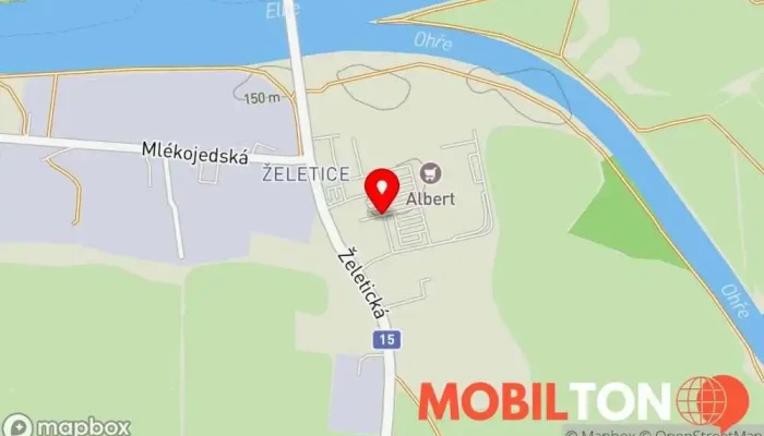 mapa Kafe Kontik Kavárna v Želetická 2372 412 01
