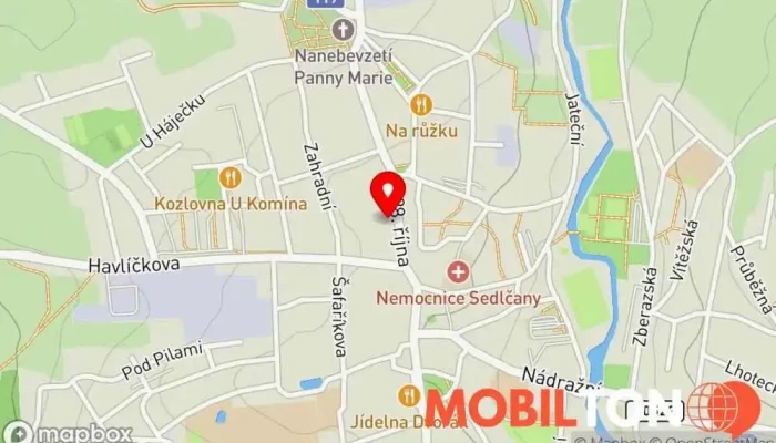 mapa Káva svět Obchod s potravinami, Knihkupectví, Kavárna, Knihovna v Pasáž 7 264 01