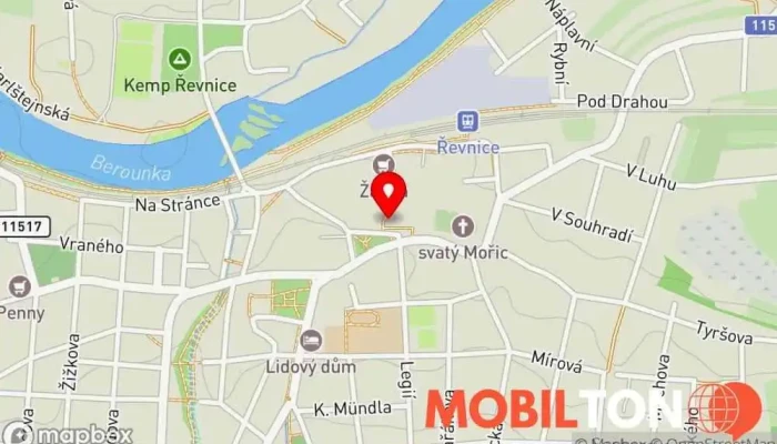 mapa Kavárna Modrý domeček Kavárna / Čajovna v nám. Krále Jiřího z Poděbrad 3