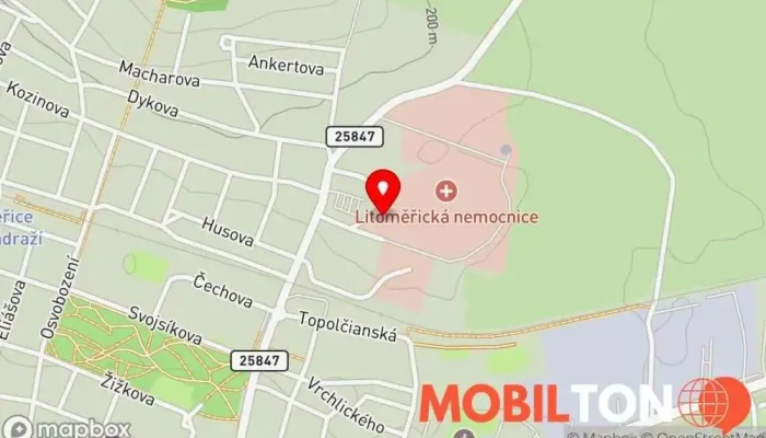 mapa Kavárna U nemocnice Kavárna / Čajovna v 