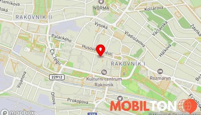 mapa Kavárna U Zlaté Slepice Kavárna / Čajovna v Husovo nám. 15