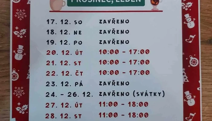 Kavarna Za Zrcadlem Menu - Erbenova 2604/41