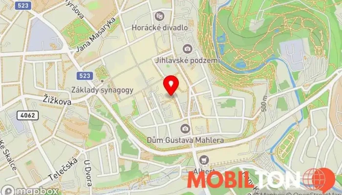mapa KEBAB JIHLAVA Restaurace v Masarykovo Nám. 39
