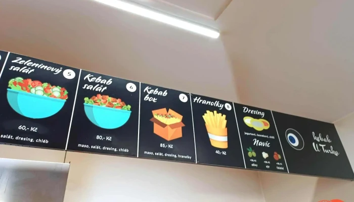 Kebab U Turka -  Menu - Pastýřská 525/6