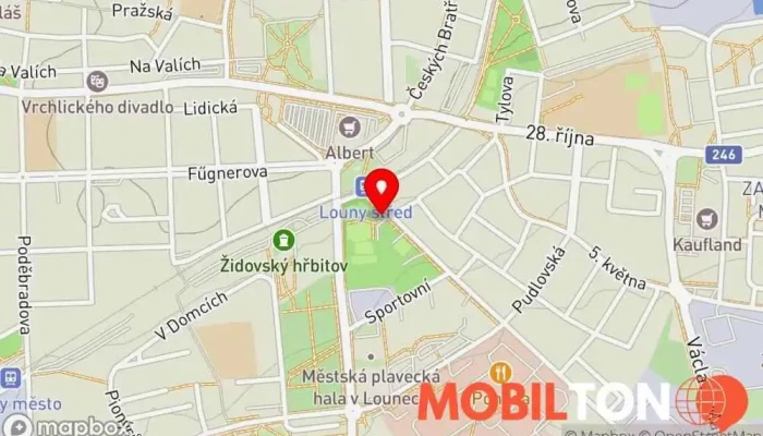 mapa KešBurger Restaurace v Rybalkova 1266