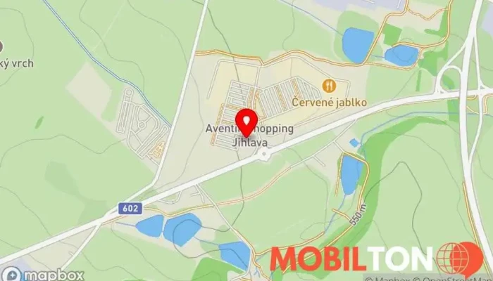 mapa KFC Rychlé občerstvení v Pelhřimovská 72/7