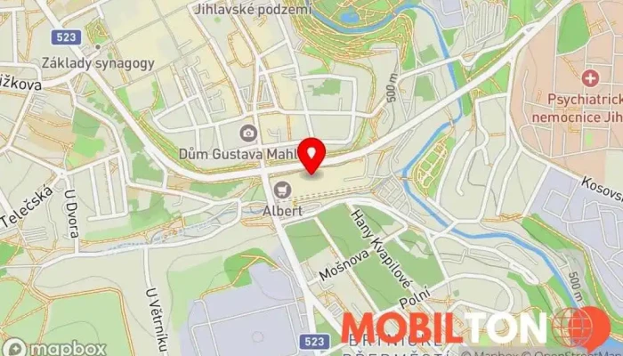mapa KFC Jihlava City Restaurace, Snídaňová restaurace, Kuřecí speciality, Restaurace specializovaná na kuřecí křidélka, Rychlé občerstvení v Hradební 1