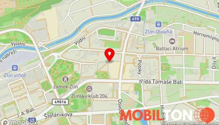 mapa KFC Zlín Zlaté Jablko Restaurace, Snídaňová restaurace, Kuřecí speciality, Restaurace specializovaná na kuřecí křidélka, Rychlé občerstvení v nám. Míru 174
