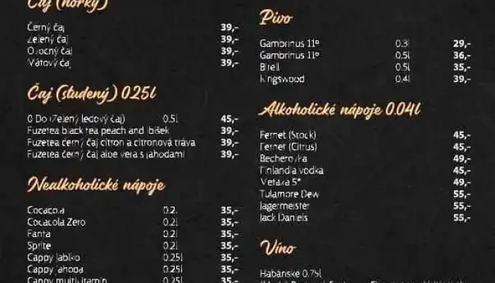 Khanh Bao Restaurace Menu - Havlíčkova 134