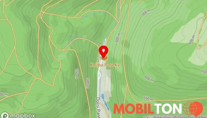 mapa Koliba na Pasekách Restaurace v Rožnov pod Radhoštěm
