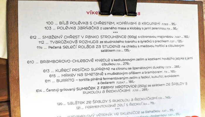 Kolnicka Menu - 1. Máje 759