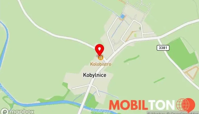 mapa Kolo Bistro Bistro v Kobylnice