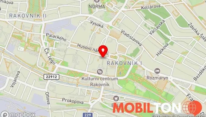 mapa Korzo Kavárna / Čajovna v Husovo nám. 10