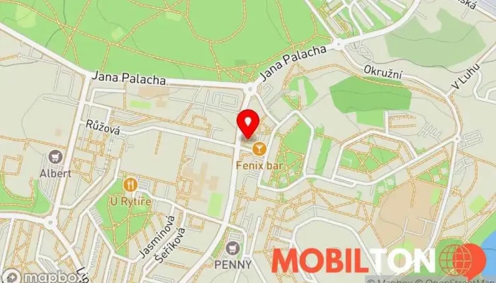 mapa Kozí dech Restaurace v Višňová 3282