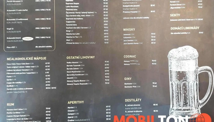 Krasensky Pivovar Menu - Krásno Nad Bečvou