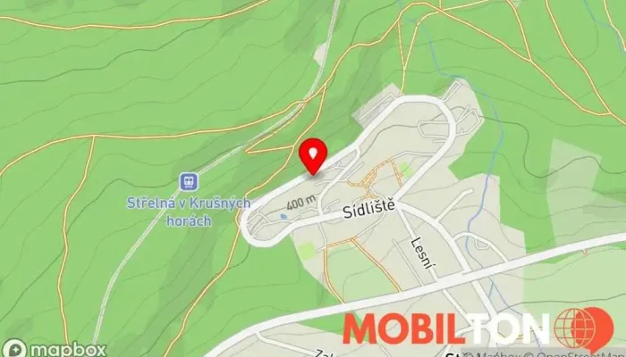 mapa Krčma u lesa Restaurace v Střelná