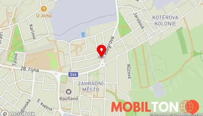 mapa Krizden Bar Na Kroužku Bar v Riegrova 2688