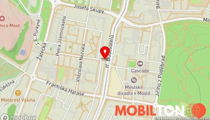mapa Lagarto Deli Most Kavárna / Čajovna, Bistro v 118, tř. Budovatelů 3067