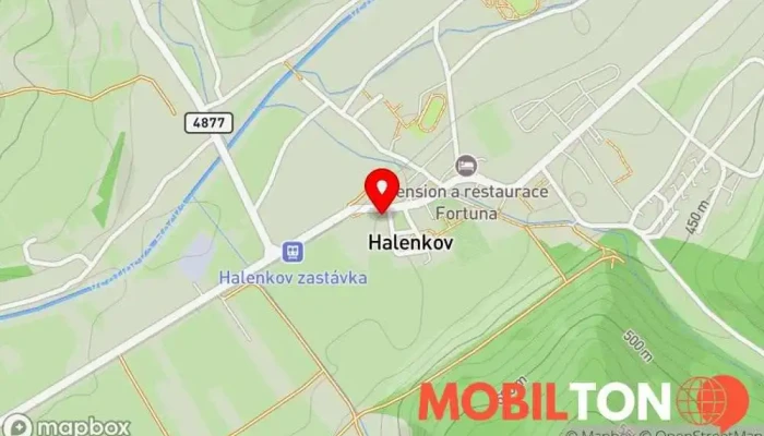 mapa Lidový dům Halenkov Hotel v Halenkov