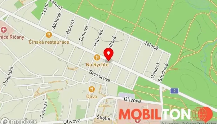 mapa Little Sicily Obchod s potravinami, Italská restaurace, Vinotéka v Černokostelecká 126a