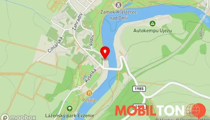 mapa Loděnice Restaurace, Rychlé občerstvení v Zahradní