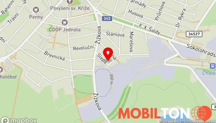 mapa LOSENKA s.r.o. Restaurace v Slepá 1500