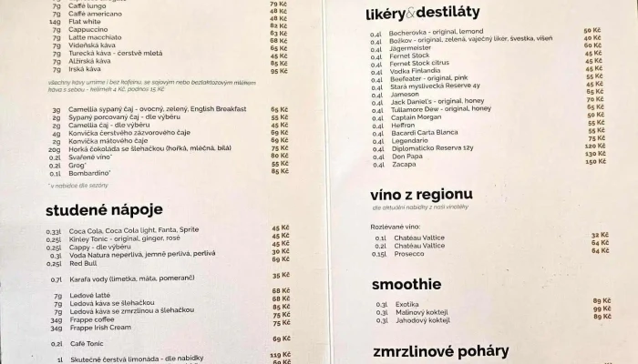 Lovo Cafe Menu - 8. Května 156