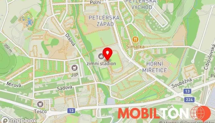 mapa M - Club - Restaurace Restaurace v Stadion 356