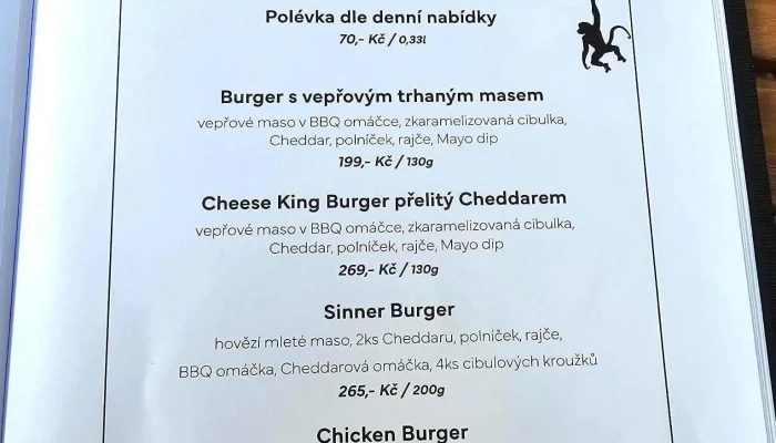 Mad Monkey Cafe Bistro Menu - Minoritské Nám. 1158/1