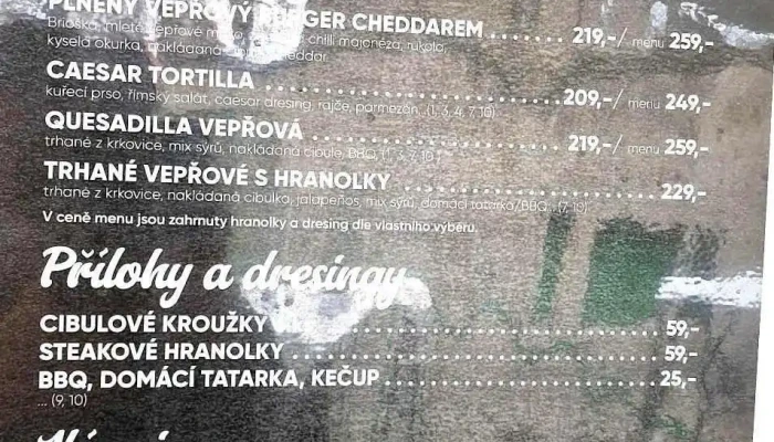 Maringodka Menu - Česko 756, U Zámeckého Parku 1
