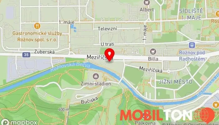 mapa MET VIET RESTAURACE Vietnamská restaurace v Meziříčská 2868