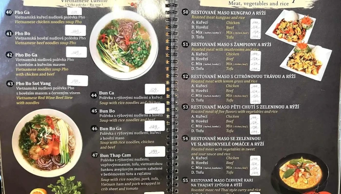 Met Viet Restaurace -  Menu - Meziříčská 2868