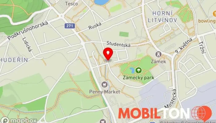 mapa Mikráč Restaurace v U Zámeckého Parku 682