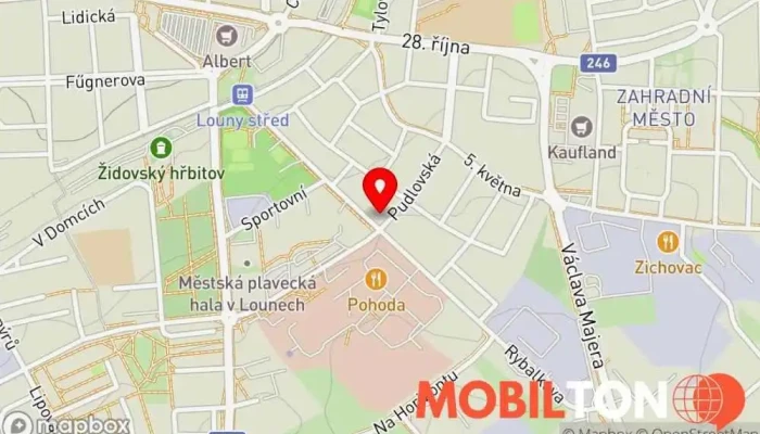 mapa Minipivovar Domov Pivovarská restaurace v Rybalkova 1323