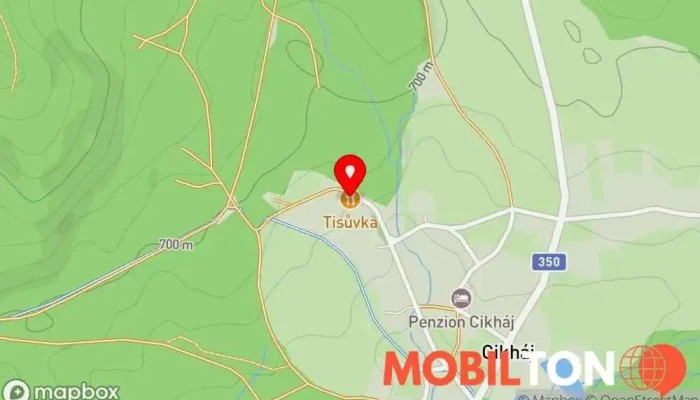 mapa Miroslav Hošek - Restaurace a Penzion Tisůvka Restaurace v Cikháj