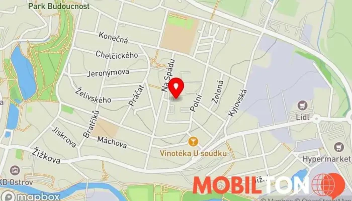 mapa Miroslav Křišťál - Restaurace Vysočina Restaurace v Žižkov II 1316